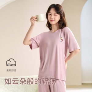 莫代尔七分裤套装（92%再生纤维素纤维）：轻盈舒适，让您尽情享受休闲时光 Modal Seven-Point Pants Suit (92% Regenerated Cellulose Fiber): Lightweight and Comfortable, Let You Enjoy Leisure Time Freely