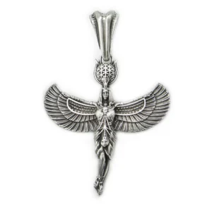 超光生命之花爱希斯(ISIS)女神像999纯银坠