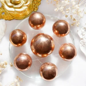 超光女神能量纯红铜球