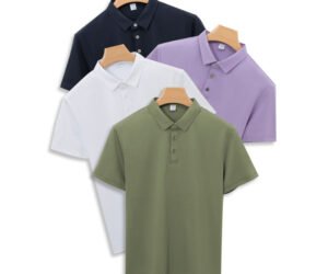 170g双面丝光棉POLO衫，时尚舒适全尺码适配