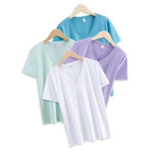 80支丝光棉T恤：舒适时尚，彰显个性，百变色彩，尽显风采 80-count Silk Cotton T-shirt: Comfortable, Fashionable, Personalized, Colorful Selection