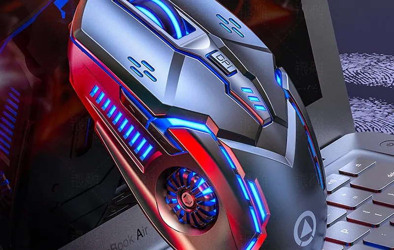 游戏鼠标3200DPI：精准控制游戏战局。Gaming Mouse 3200DPI: Precision Control of Gaming Battles.