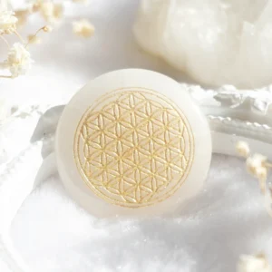 超光生命之花碟形水晶3cm - 白水晶(矿石脉轮珠)