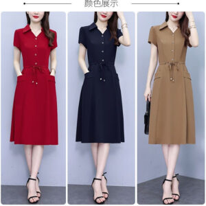 连衣裙 3D立体裁剪: 优雅气质与时尚品质完美融合。Dress with 3D Tailoring: Perfect Fusion of Elegant Temperament and Fashion Quality