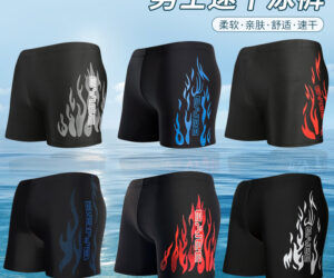 3D立体设计潮流时尚泳裤，舒适抗氯透气